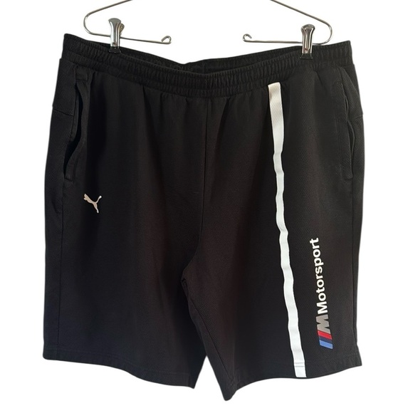Puma Black Athletic 9” Shorts with BMW Motorsport Design size XXL - Picture 1 of 6